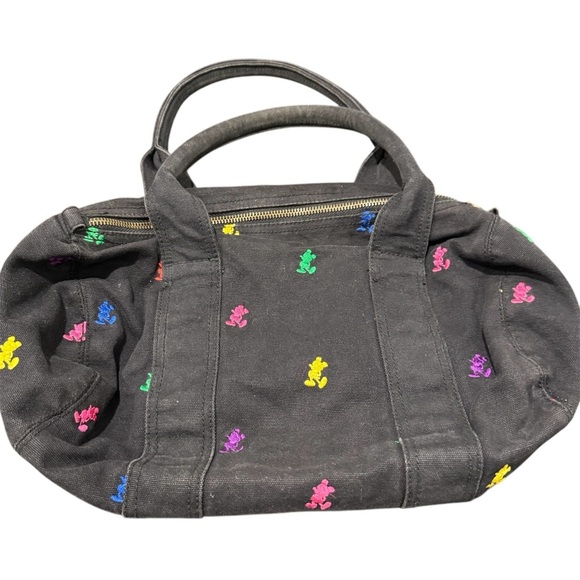 Disneyland Resort Duffle Purse Mickey Mouse Embroidered Colorful Multi Color - Picture 7 of 12